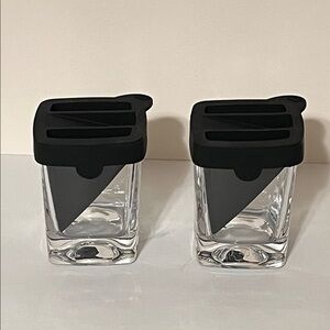Set of Two Glass Corkcicle Whiskey Wedge, Glass with Silicone Ice Mold. NWOT 🥃